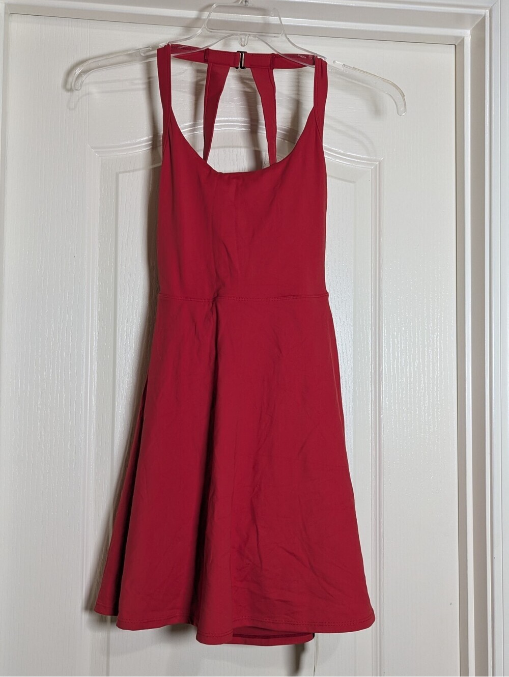 Halara Red Tennis Dress With Shorts Easy Peezy Stretchy XS NWT